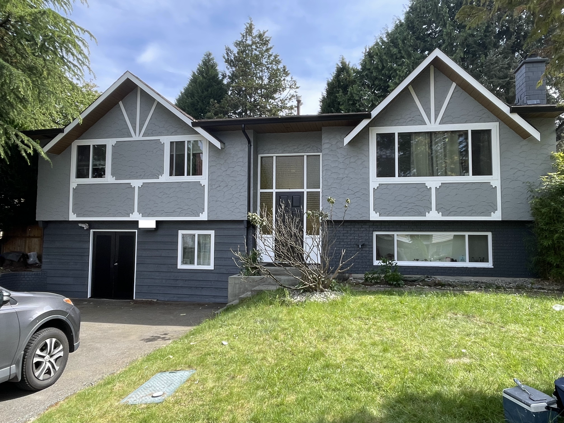 A repainted home exterior