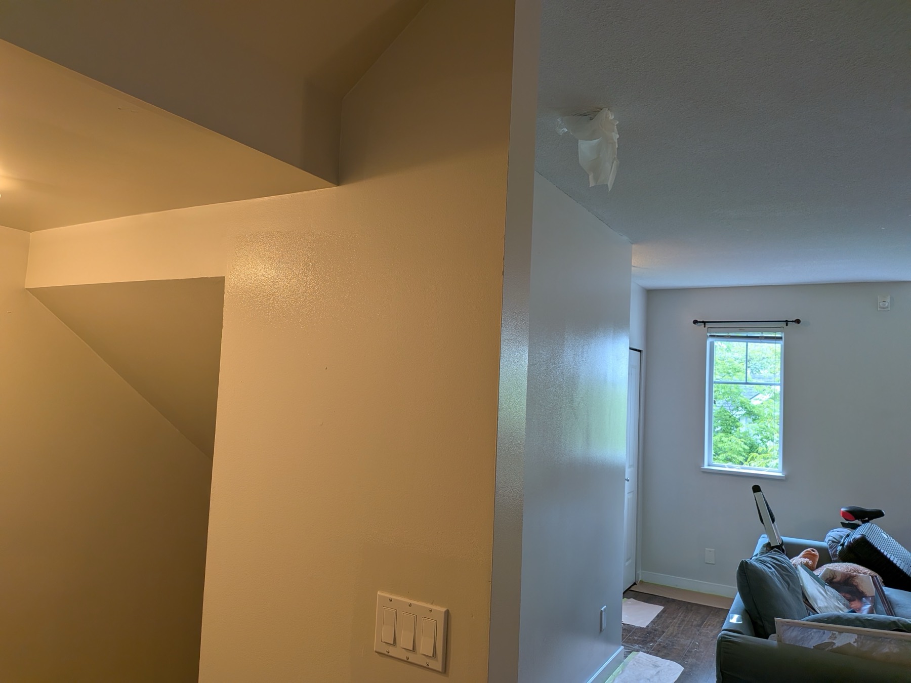 A repainted interior