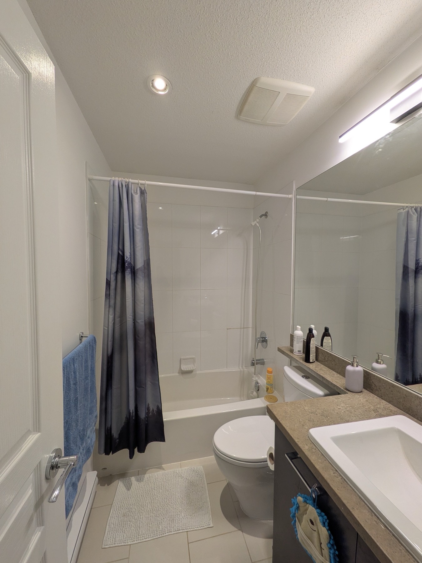 A repainted bathroom